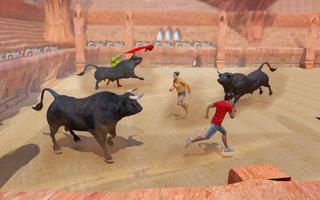 Angry Bull Attack Cow Games 3D screenshot 3