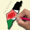 PALESTINE Flag Coloring Game-icoon