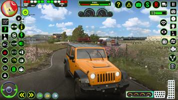 Offroad Jeep Driving Sim 3D syot layar 1