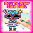 Comment dessiner des poupées mignonnes icône