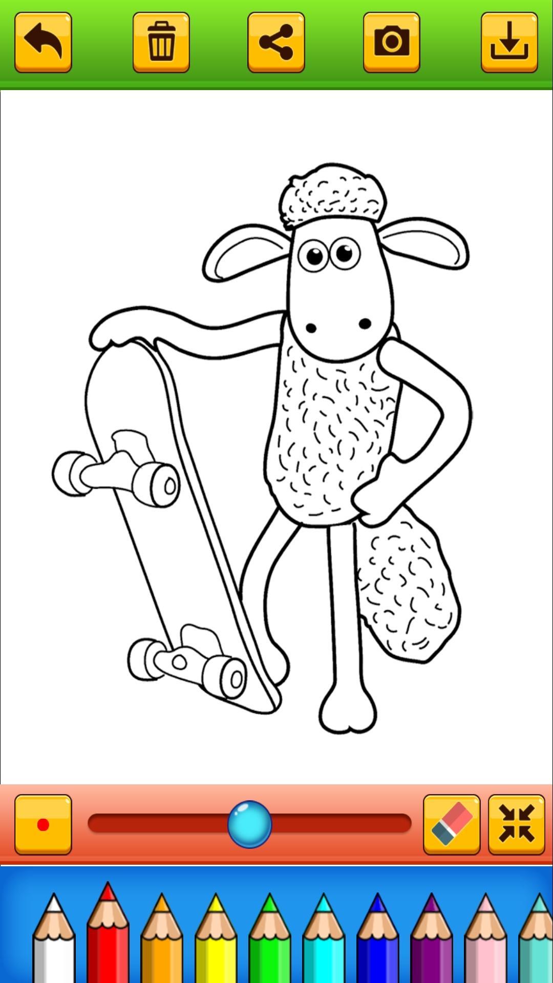 Android 用の 塗り絵ショーンショーン面白い羊 Apk をダウンロード