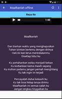 Lagu & Lirik Maafkanlah || Reza Re capture d'écran 3
