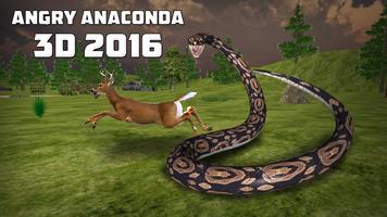 Angry Anaconda 3D 2016 Affiche