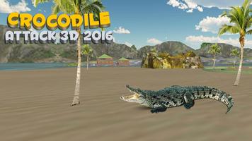 Crocodile Attack 3D  2016 الملصق