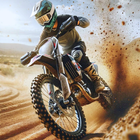 Crossmotorraces Motocross-spel-icoon