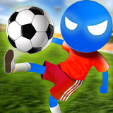 stickman voetbal voetbalspel-icoon
