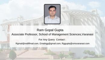 R G Gupta ~ Associate Professor, SMS, Varanasi تصوير الشاشة 2