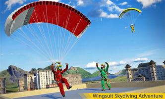 Costume d'aile Voler Jeu de Parachutisme du Pilote capture d'écran 2