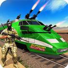 Train Gunship Battle: Army train Shooting games آئیکن