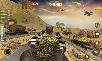 Train Gunship Battle: Army train Shooting games اسکرین شاٹ 1
