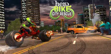 Light Bike Hero City Rescue Superhero Bike Games