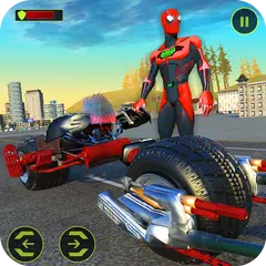 Light bike hero city rescue supereroe bike games