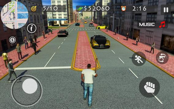 Crime Car City Gangster Shooting screenshot 2