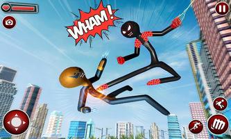 Spider Stickman Superhero : Stickman Games Affiche