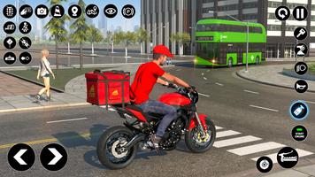 Bike Games Pizza Delivery الملصق