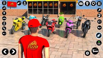 Bike Games Pizza Delivery اسکرین شاٹ 1