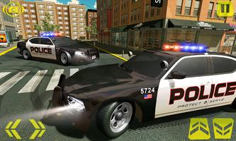 US Police Car Chase Crime City : Car driving Games syot layar 1