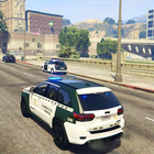 Polizeiauto-Spiel Zeichen