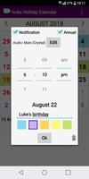 2021 India National & State/UT Holidays Calendar imagem de tela 2
