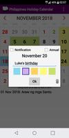 2021 Philippines National Holiday Calendar imagem de tela 1