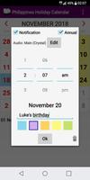 2021 Philippines National Holiday Calendar capture d'écran 2