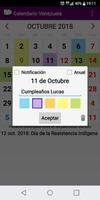 Calendario captura de pantalla 1