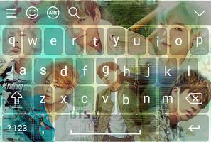 BTS Keyboard captura de pantalla 1