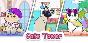 Cats Tower - Merge Kittens 2