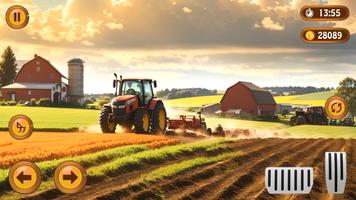 Tractor Farming Driving Games Affiche