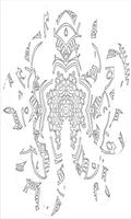 Octopus Shapes Mandalas Coloring Book скриншот 1