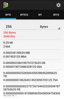 Bytes und Bits Umrechner Plakat