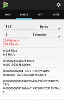 Bytes und Bits Umrechner Screenshot 1