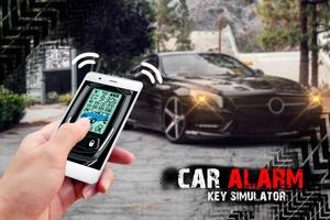 Car alarm key simulator plakat