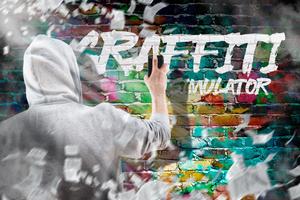 Graffiti spray simulator Affiche