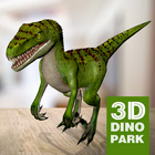 Simulador de dinosaurio parque icono