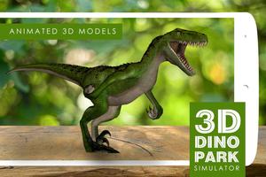 3D Dinosaur park simulator-poster