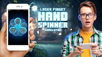 Laser fidget hand spinner poster