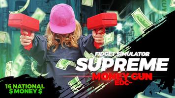 Supreme fidget money gun simulator edc toys screenshot 2
