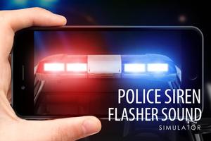 Polisi sirene suara flasher poster