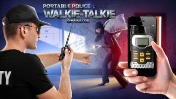 Portable police walkie-talkie poster