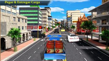 Cidade Riquixá Carga Transporte: Motorista 3D Cartaz