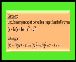 Menyederhanakan dan Merasionalkan Bentuk Akar screenshot 1