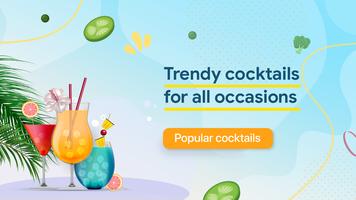 Recepten voor cocktails-poster