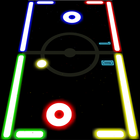 Neon Air Hockey Zeichen