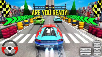 Crazy Car Stunt Race Car Games Affiche