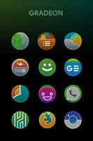 Gradeon - A Rounded Neon Icon  পোস্টার