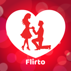 Flirto - Free Chat & Flirt Dating-icoon