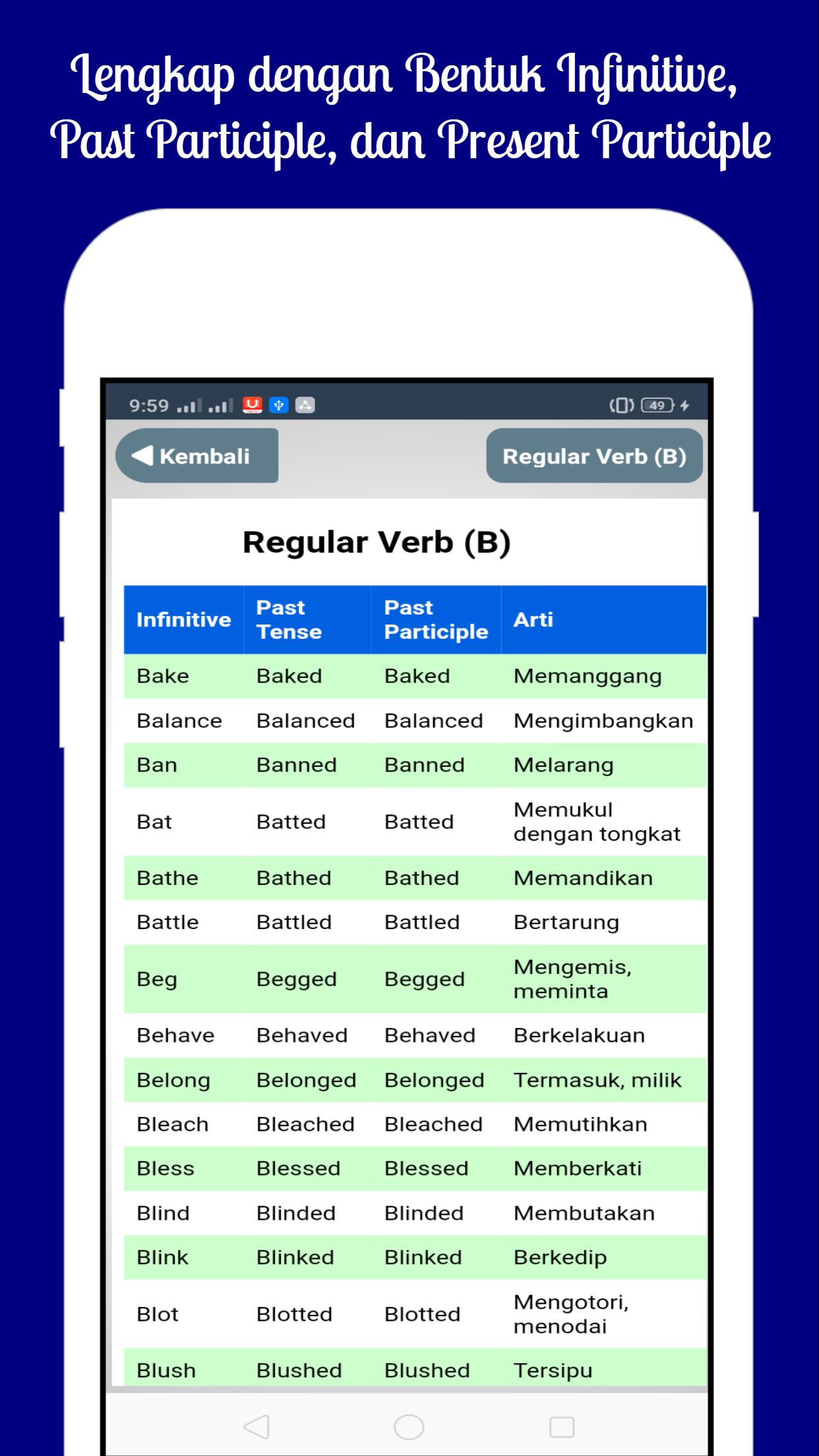 34 Top Populer Contoh Kata Kerja Dalam Bahasa Inggris V1 