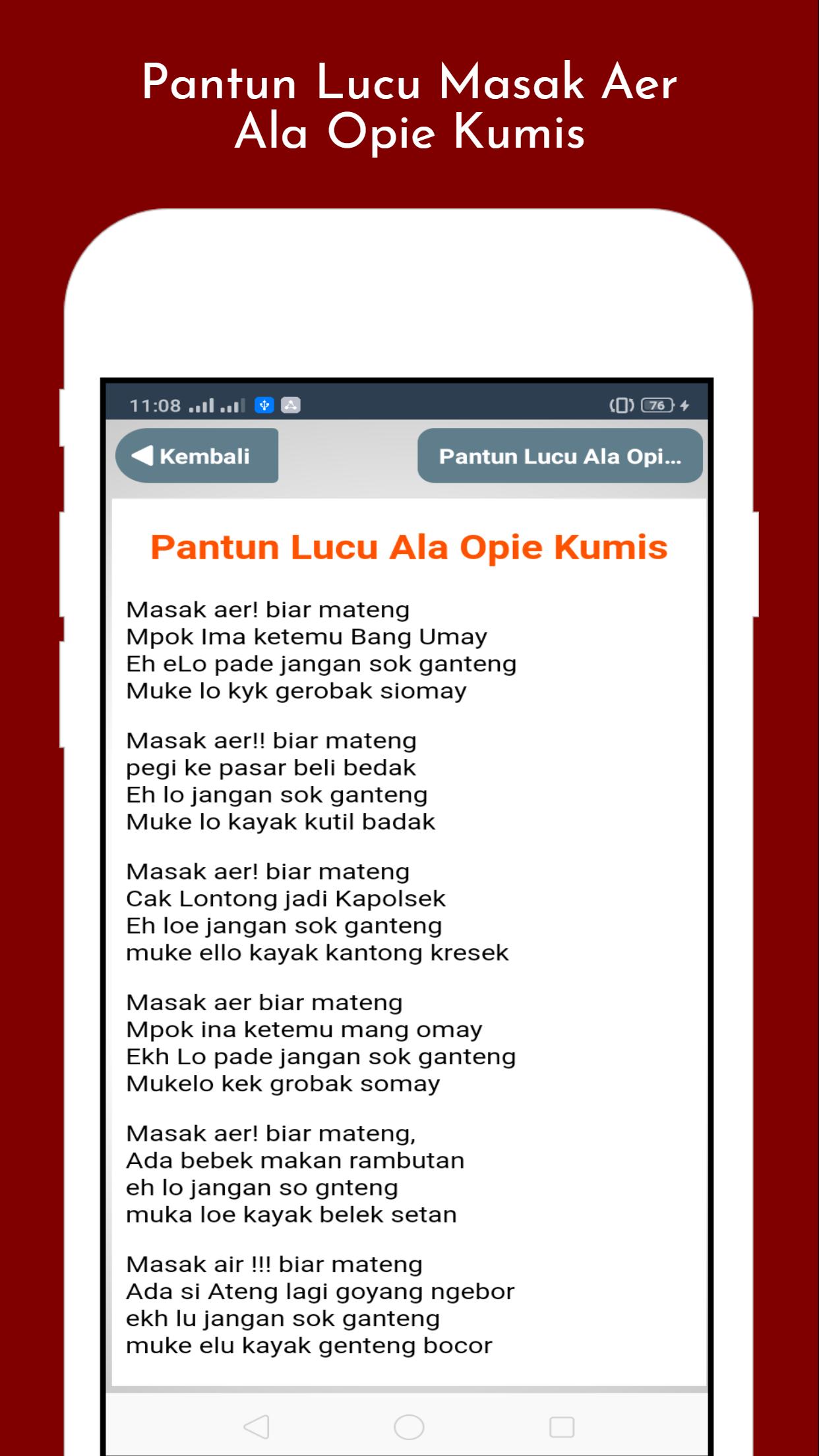 Pantun Humor Lucu Bikin Sakit Perut For Android Apk Download