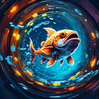 Blue Swirl أيقونة